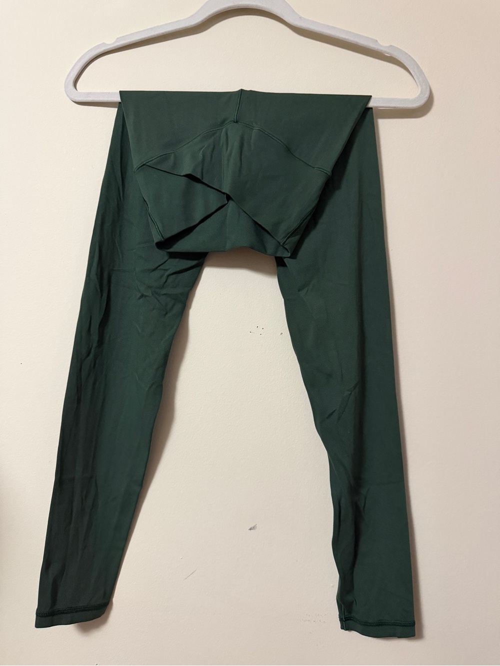 High-Rise Dark Green Women's Leggings